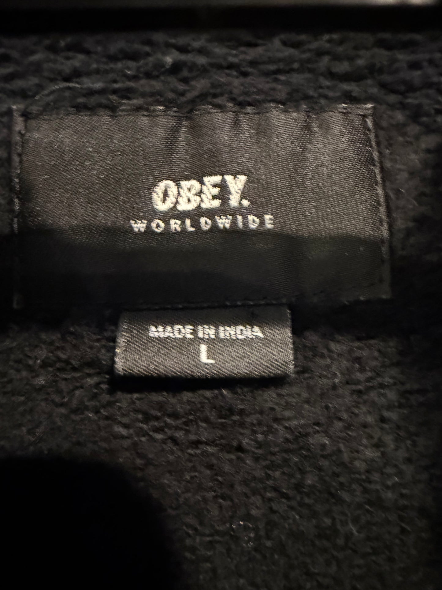 OBEY Quarter Zip Sweatshirt - L