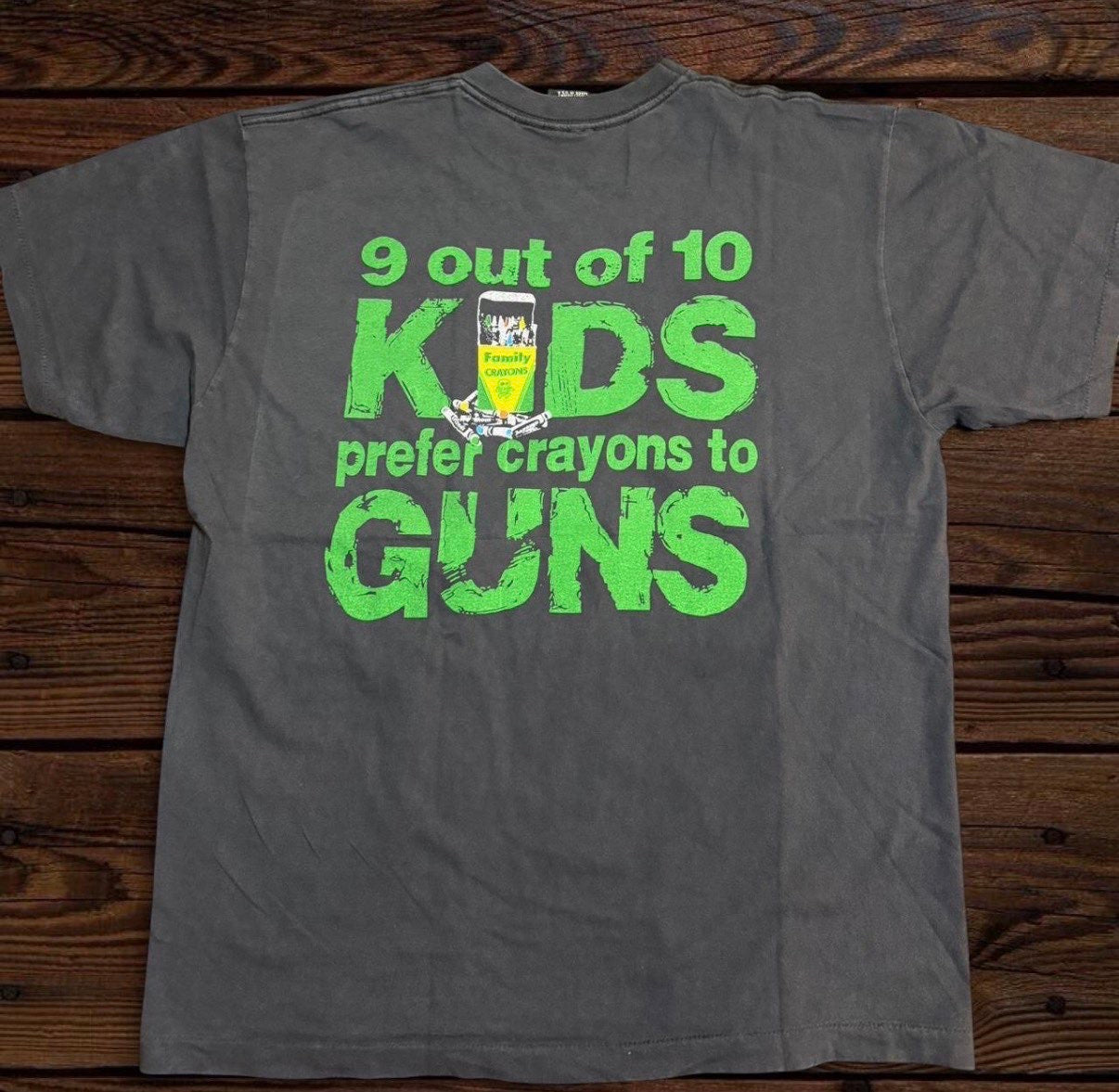 Pearl Jam Choices "9 out of 10 kids prefer crayons to guns"