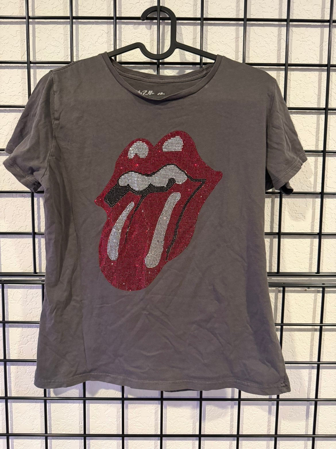 Women’s The Rolling Stones Bedazzled Tongue and Lips - L