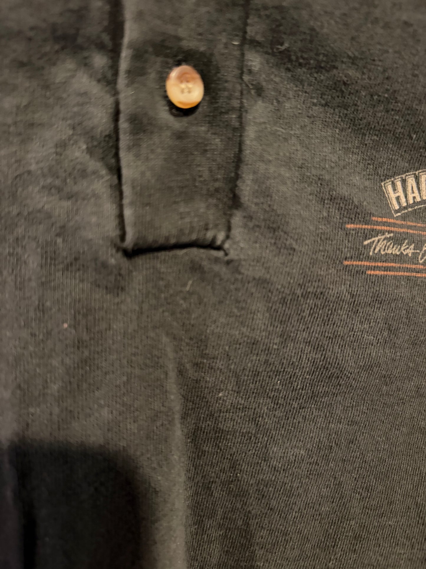 1998 Harley Davidson Henley Long Sleeve - XL