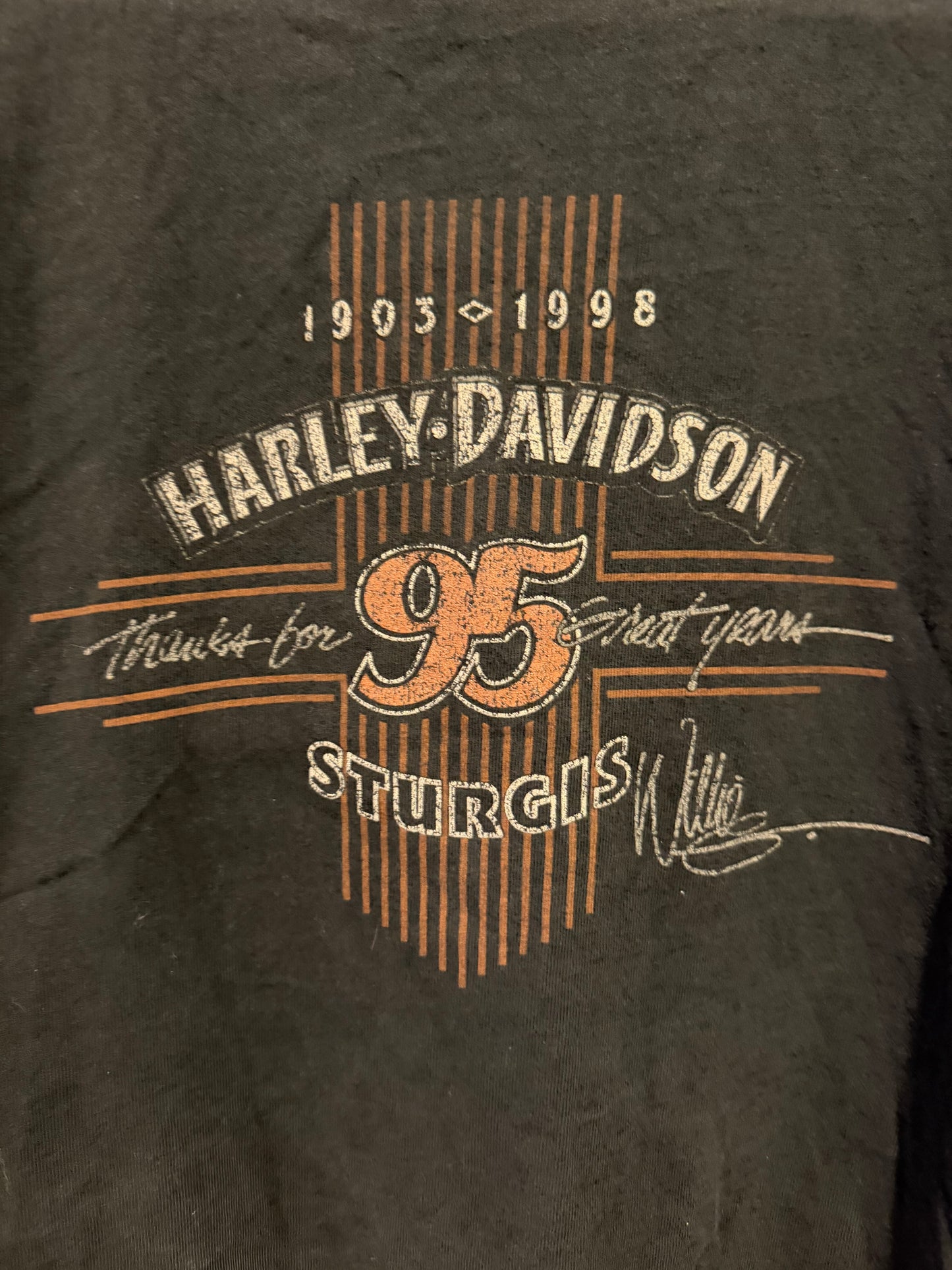 1998 Harley Davidson Henley Long Sleeve - XL