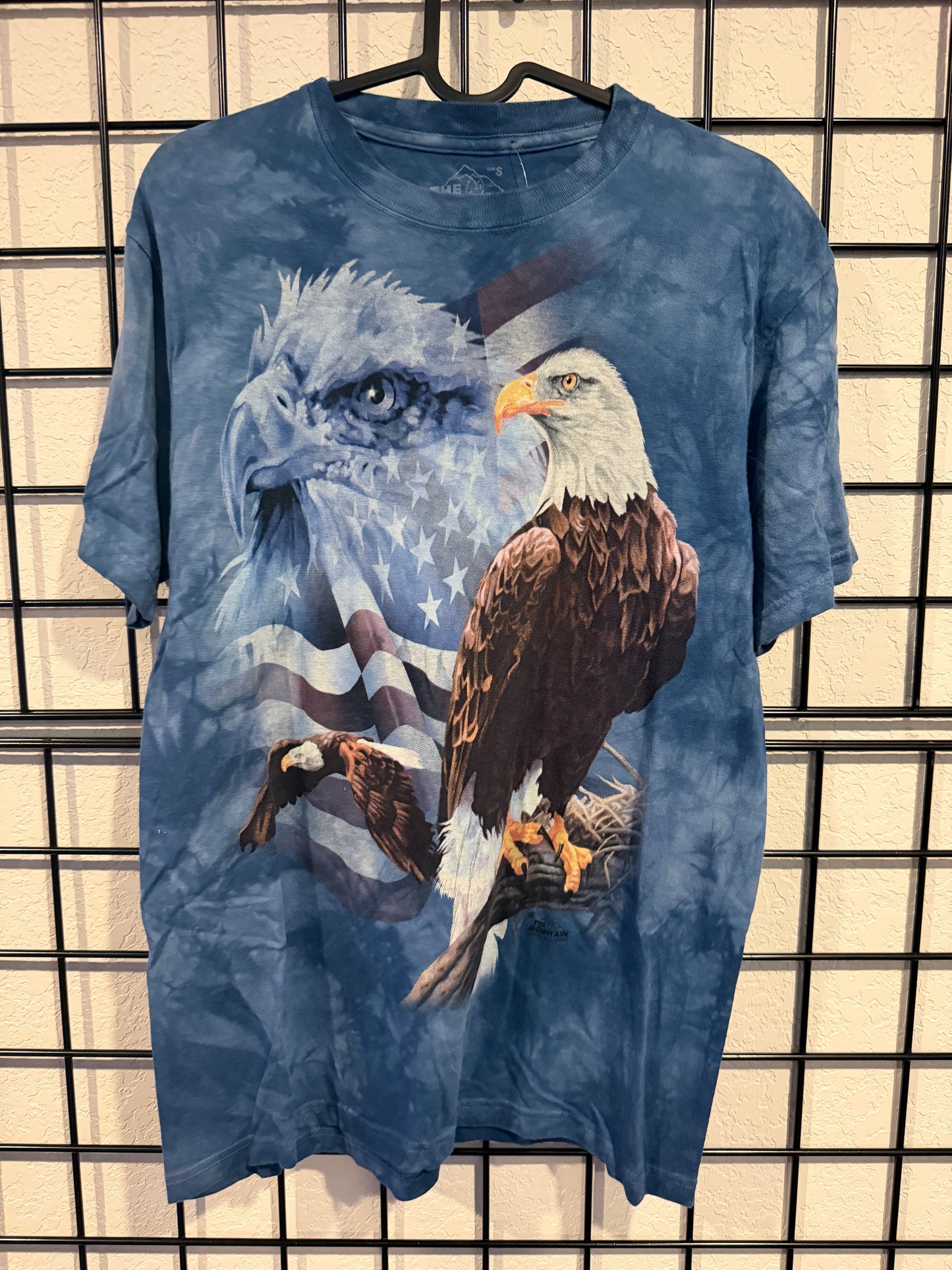 Vintage American Eagle Flag The Mountain Tie Dye - S