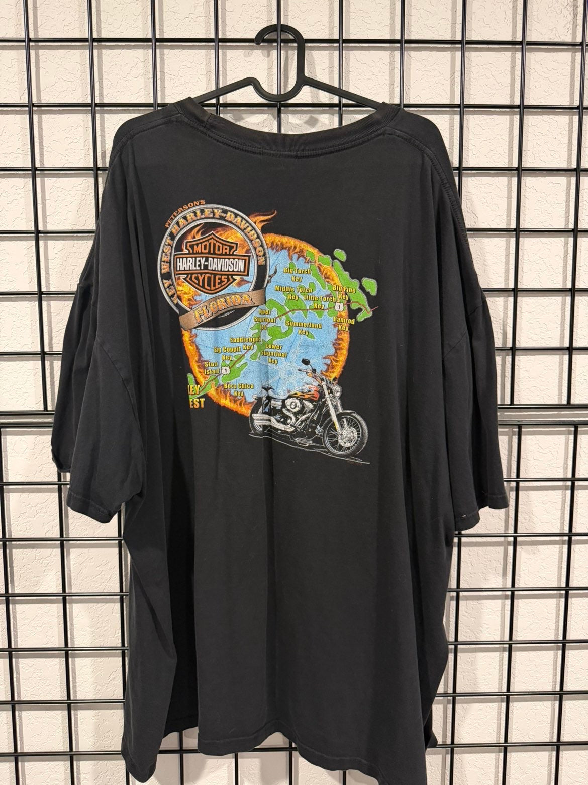 Harley Davidson Flames T-Shirt - 2XL
