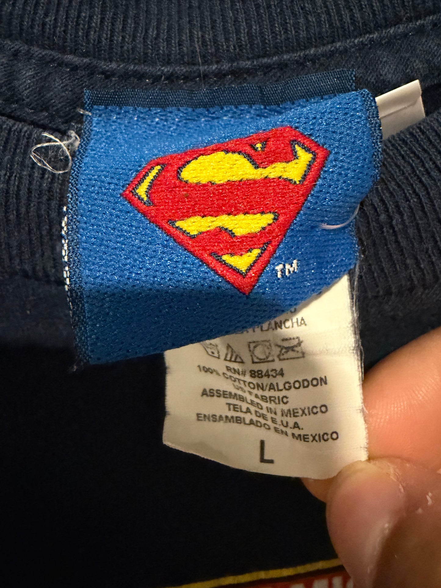 Superman Comic Book T-Shirt - L