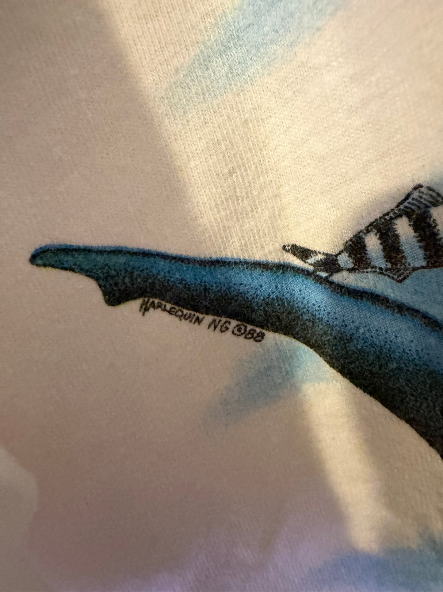 HarleQuin N.G sea Ocean Animal Single Stitch 1988 T-Shirt - XL