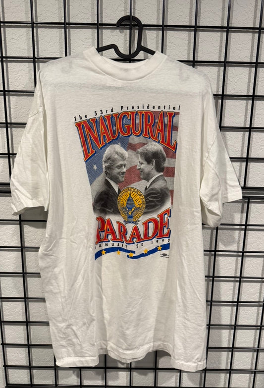 90's Bill Clinton Inauguration Shirt - XL