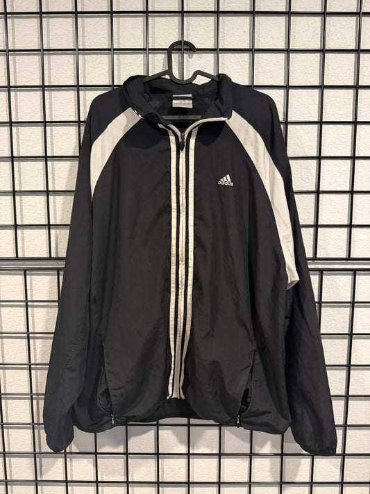 Vintage Adidas Striped Windbreaker Jacket - L