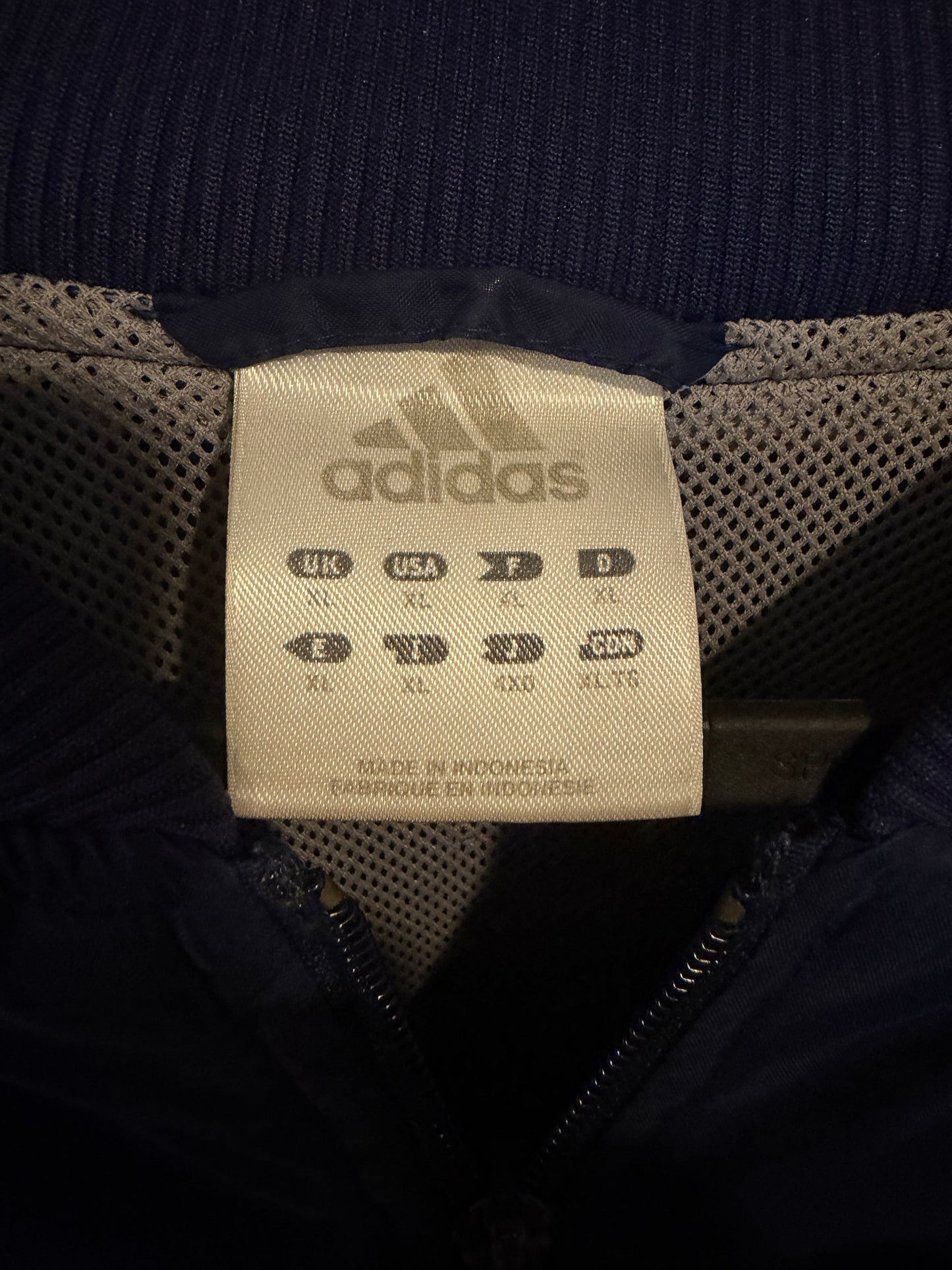 Y2K Adidas Stripes Windbreaker Jacket - XL