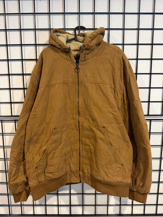 Sherpa lined tan workwear Jacket - XXL
