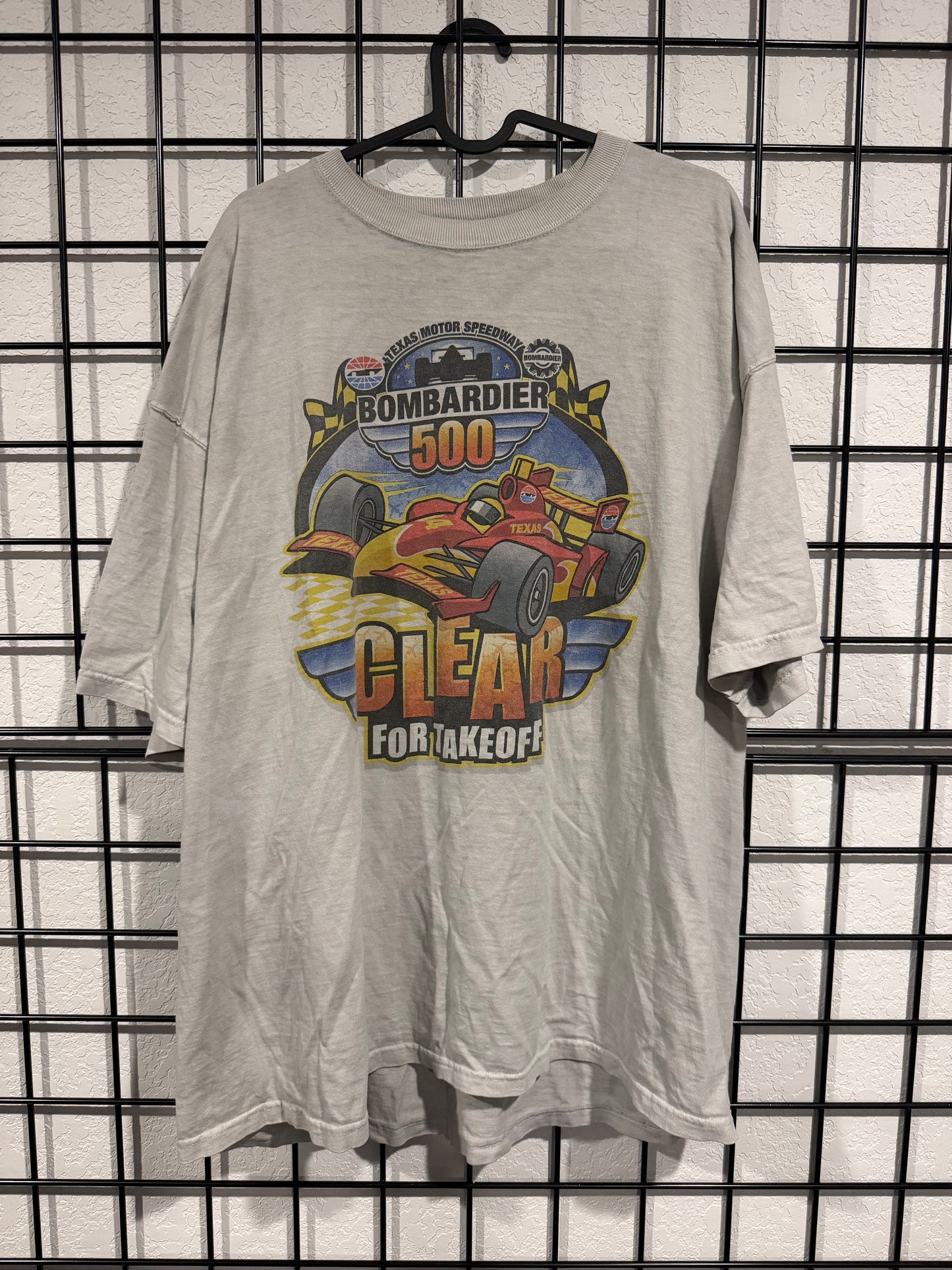Bombardier 500 "Clear For takeoff" Race Car T-Shirt - 2XL