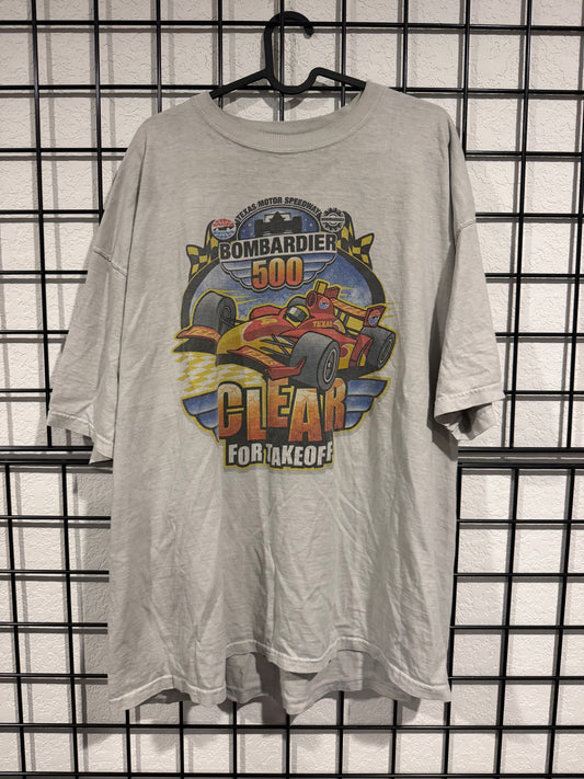 Bombardier 500 "Clear For takeoff" Race Car T-Shirt - 2XL