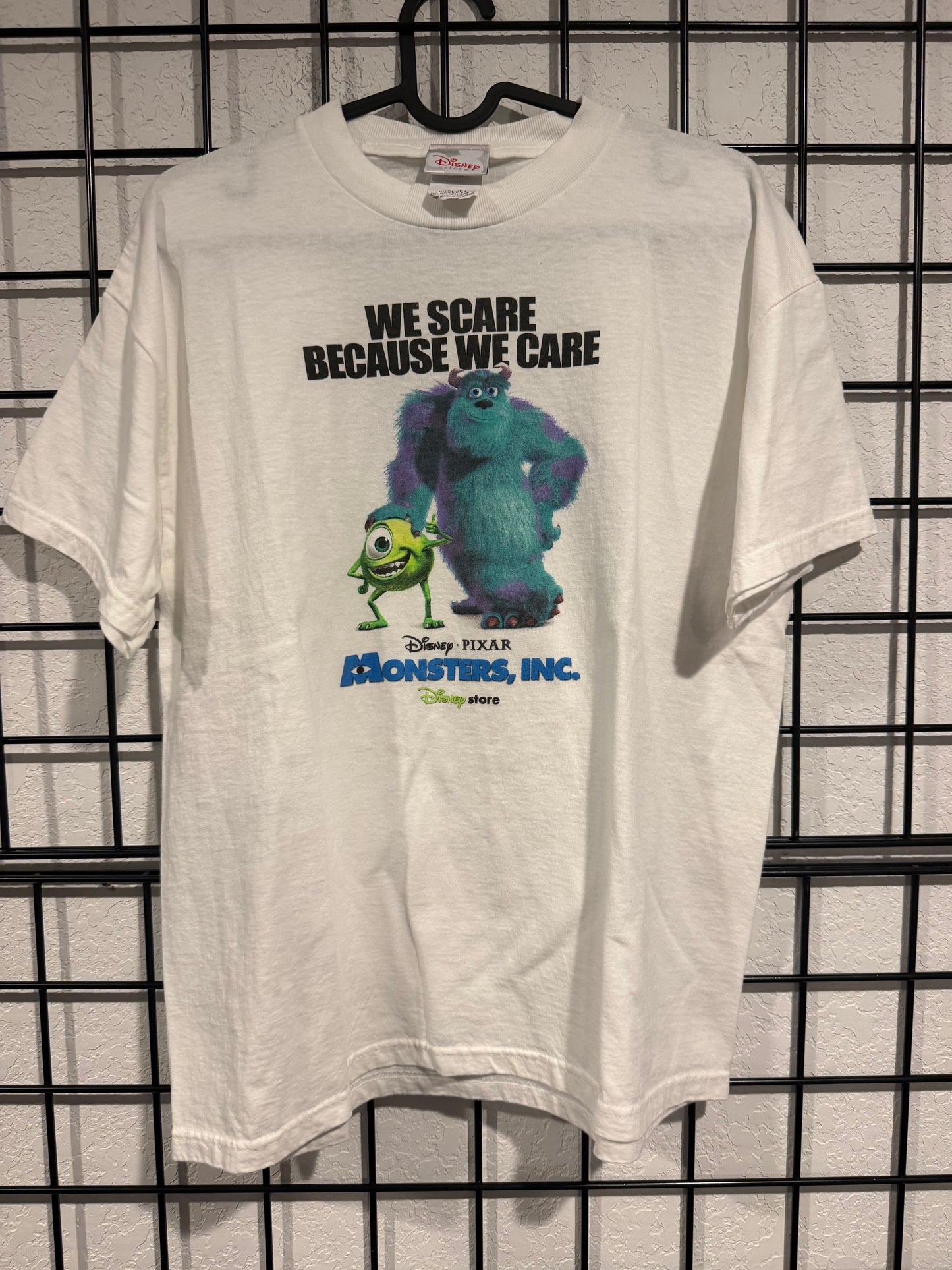 Vintage Promotional Monsters Inc Pixar Shirt "We Scare Because We Care" - L