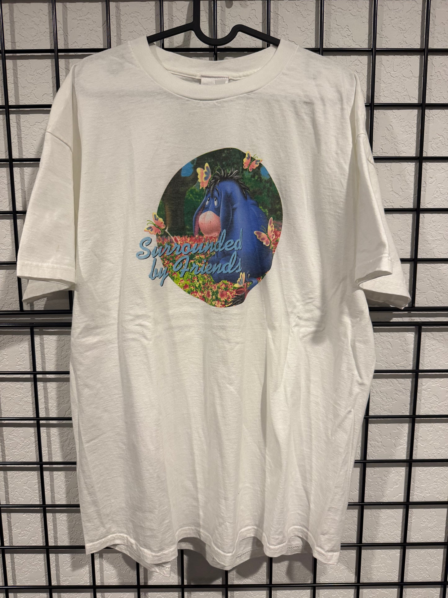 90's Eeyore Surrounded By Friends T-shirt - XL