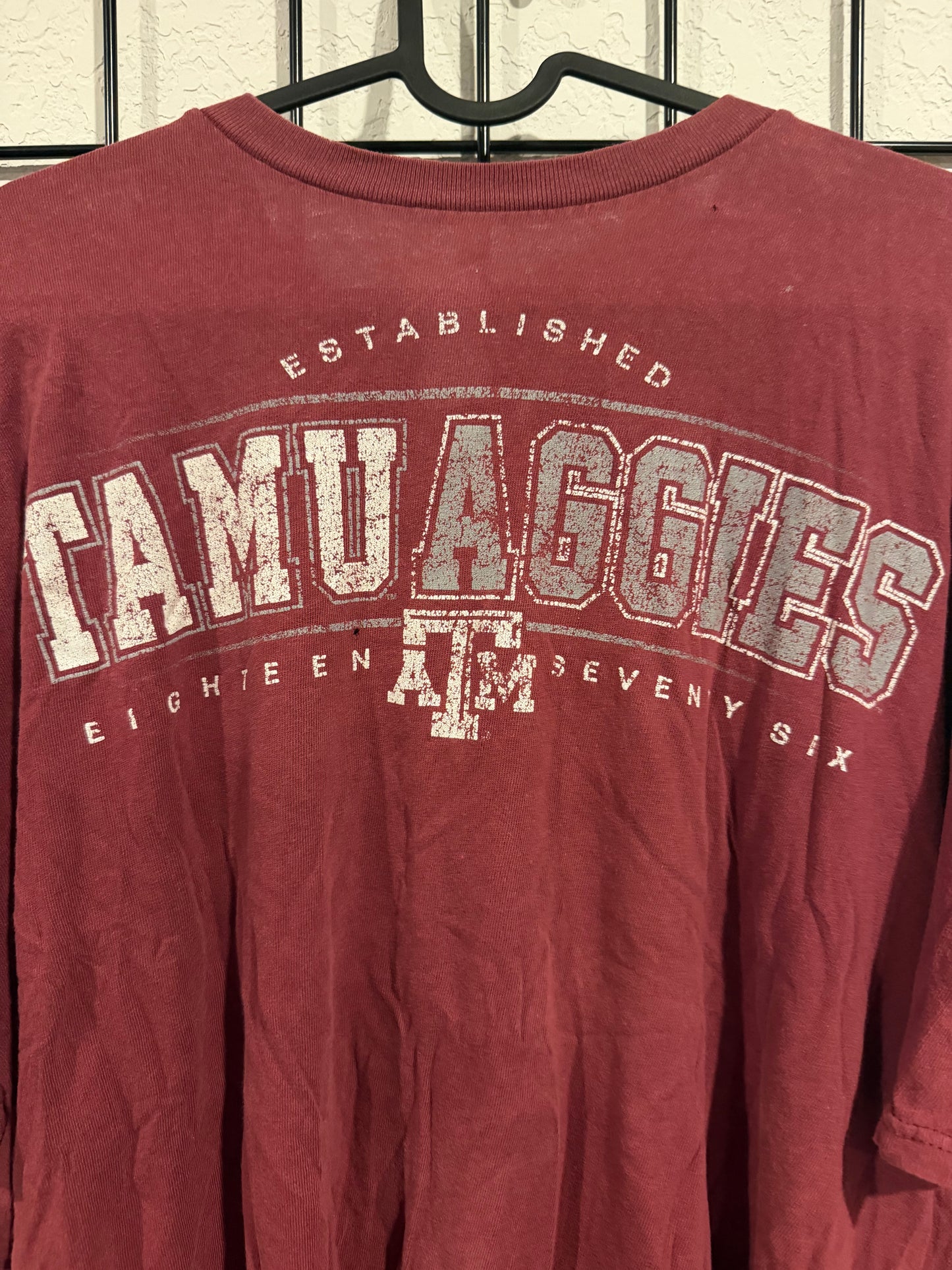 TAMU AGGIES Distressed T-Shirt - 2XL