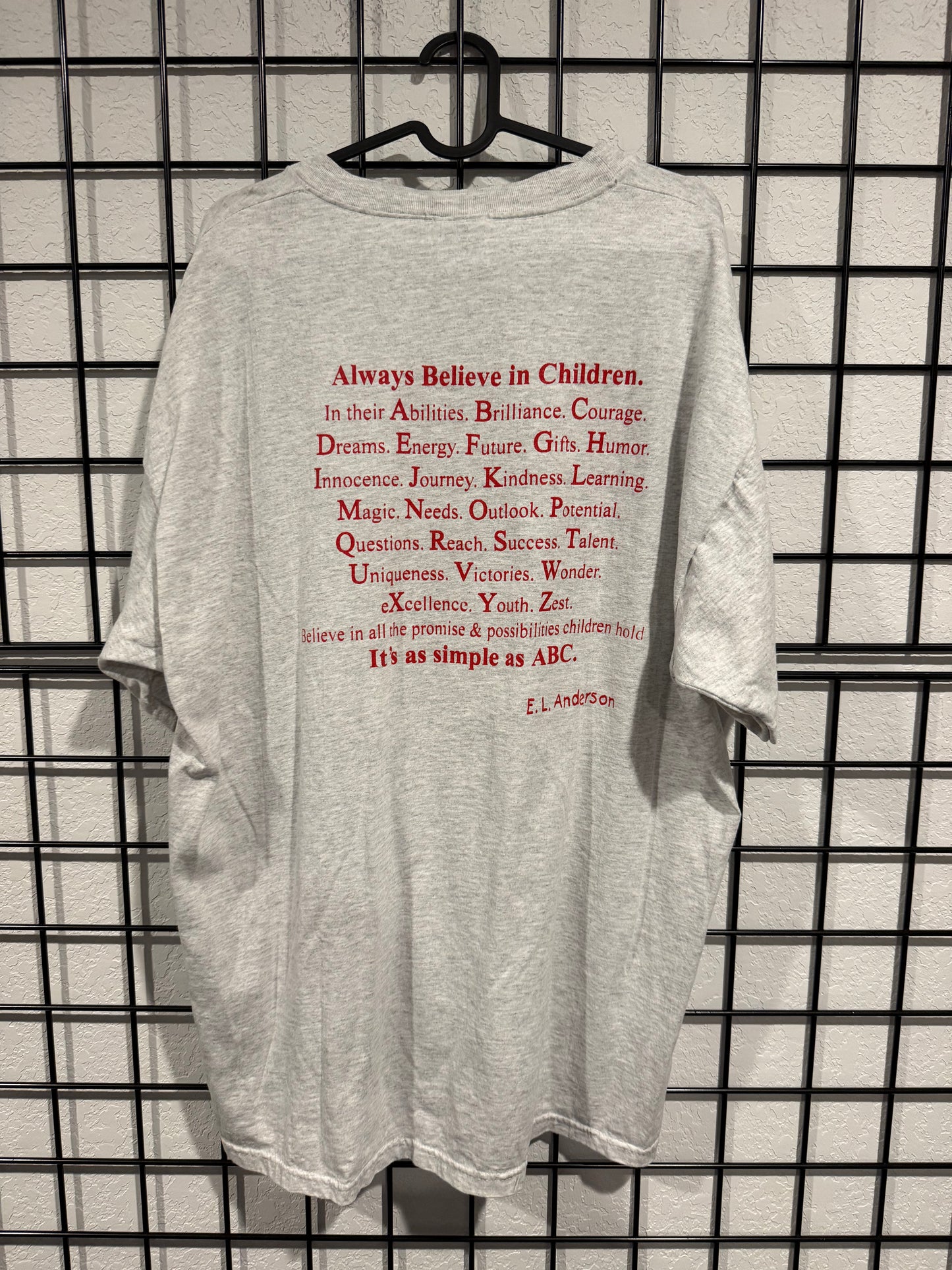 90's Always Believe In Children Shirt - XL