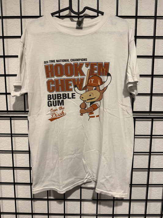 Texas Longhorns Hook'em Chew Graphic Shirt - M