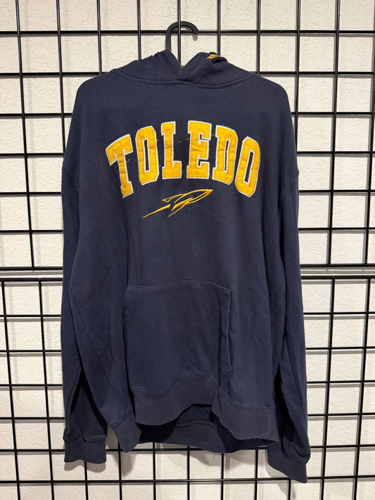 University Of Toledo Rockets Embroidered Hoodie - XL